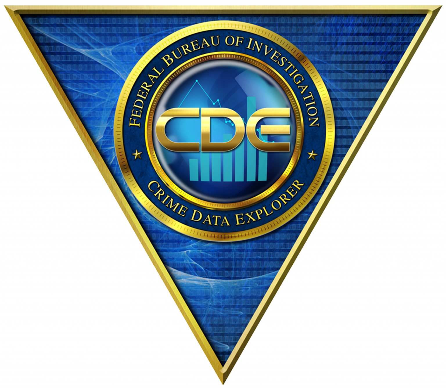 Crime information. FBI program. CDE logo.