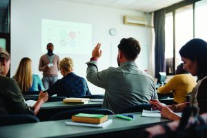 Students in a lecture