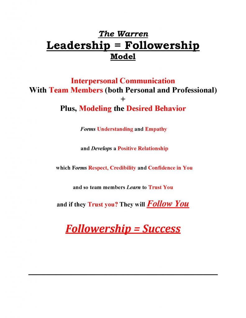 Iacp Warren Leadership Formula Police Chief Magazine 7245