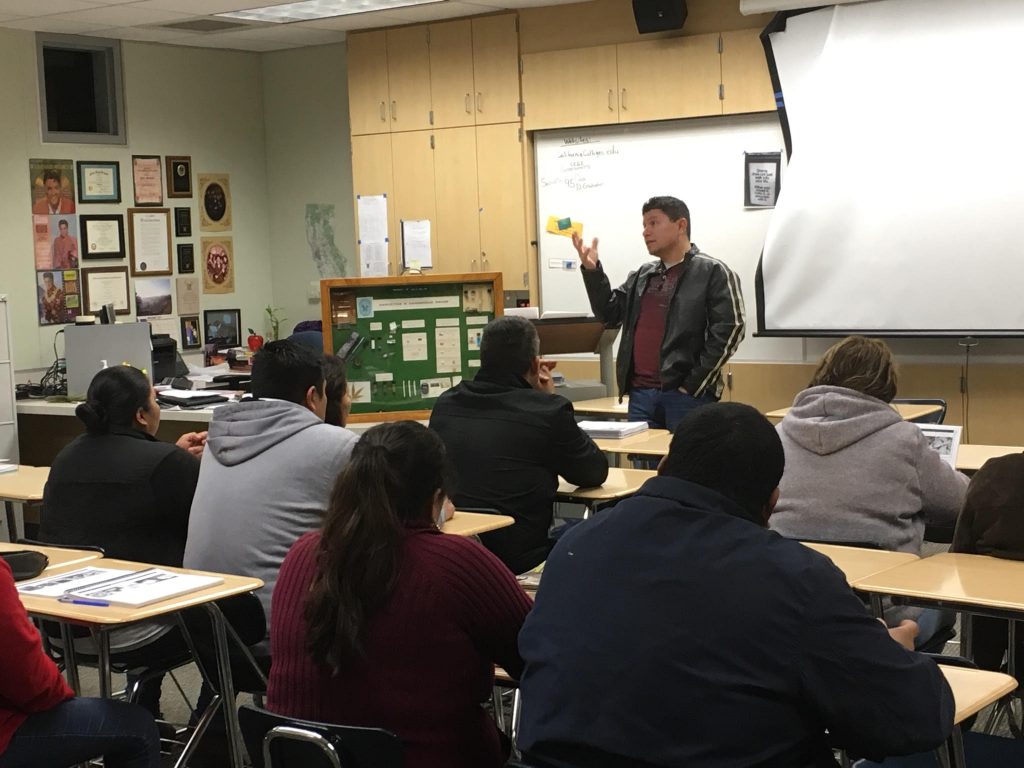 Parents in the Indio Parent Project receiving the skills and strategies needed